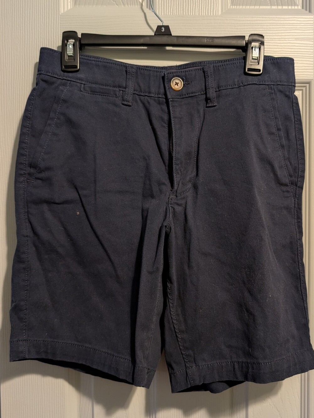 Sonoma Navy Flat-Front Cotton Shorts
